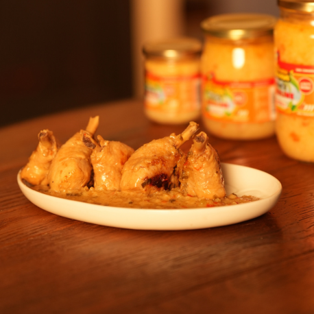 Fricassée de poulet à la sauce créoline Fricassée de poulet à la sauce créoline