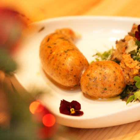 Boudin blanc au piment végétarien Boudin blanc au piment végétarien