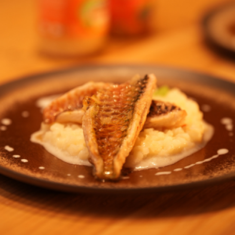 Risotto d’igname & poisson perroquet