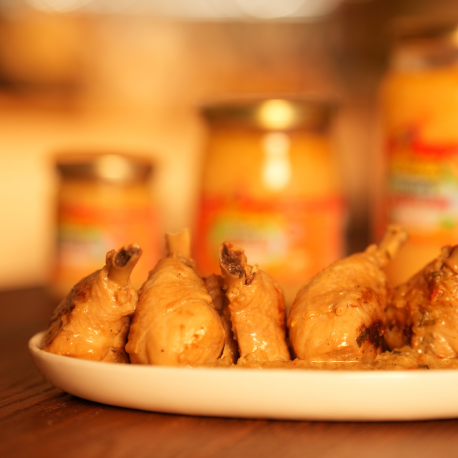 Fricassée de poulet à la sauce créoline Fricassée de poulet à la sauce créoline