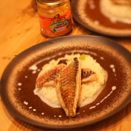Risotto d’igname & poisson perroquet