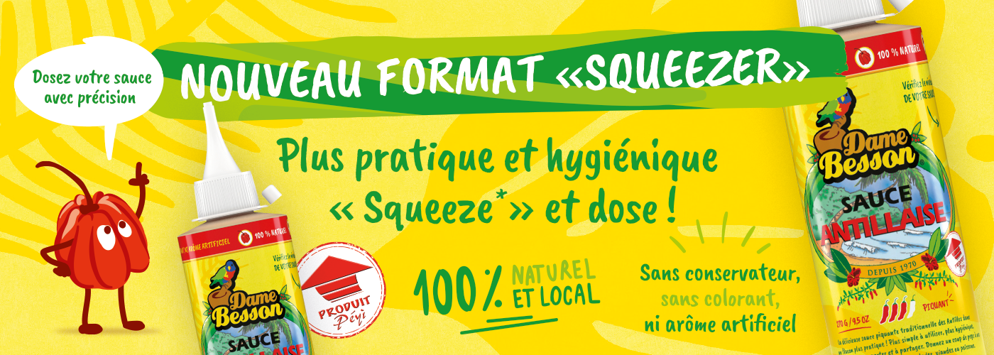 La sauce Antillaise en format Squeezer !
